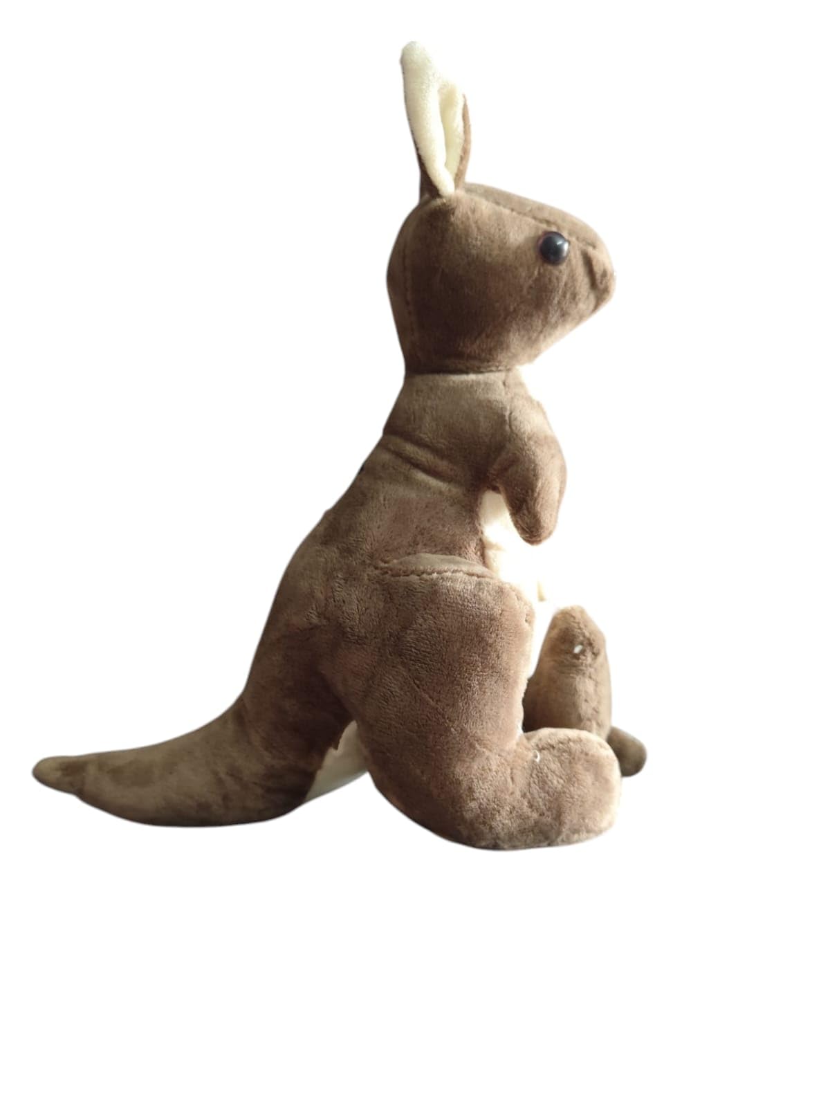 Plush Kangaroo Stuffed Animal, Soft Brown Toy with Pouch, 30 cm, Brown and Grey color (pack of 1)