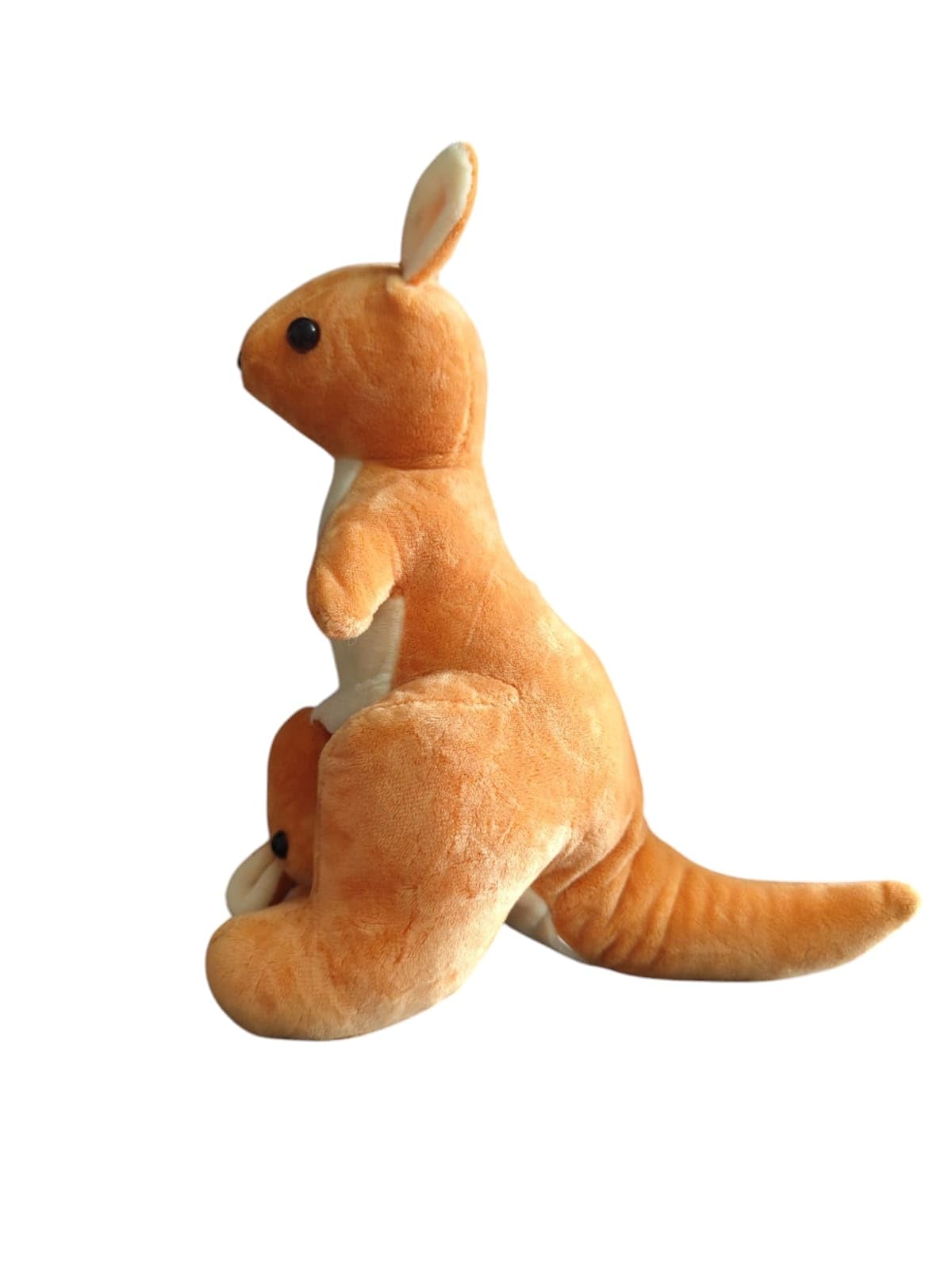 Plush Kangaroo Stuffed Animal, Soft Brown Toy with Pouch, 30 cm, Brown and Grey color (pack of 1)