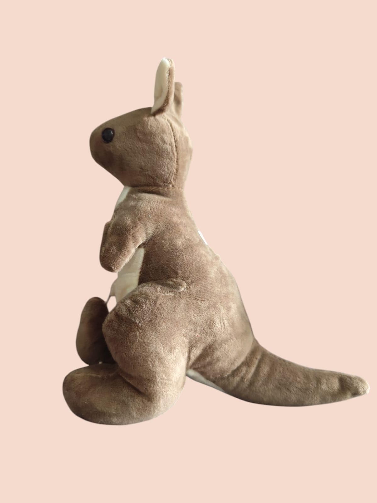 Plush Kangaroo Stuffed Animal, Soft Brown Toy with Pouch, 30 cm, Brown and Grey color (pack of 1)