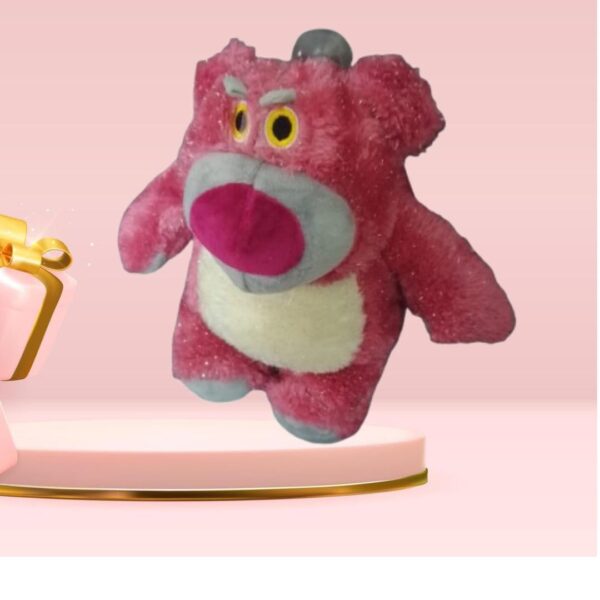 Toy2Meet Pink Plush Bear Stuffed Animal, Soft Toy with Yellow Eyes and White Belly, 25 cm, Soft Stuffed Toy for Kids for Girls/Boyfriends/Wifes/Girlfriends/Kids giffted for Special Days