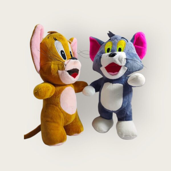 Tom and Jerry Plush Toys, Classic Cartoon Characters, Soft Stuffed Animals, 2-Piece Set Soft Toys for Girls/Boyfriends/Wifes/Girlfriends/and Kids giffted for Special Days