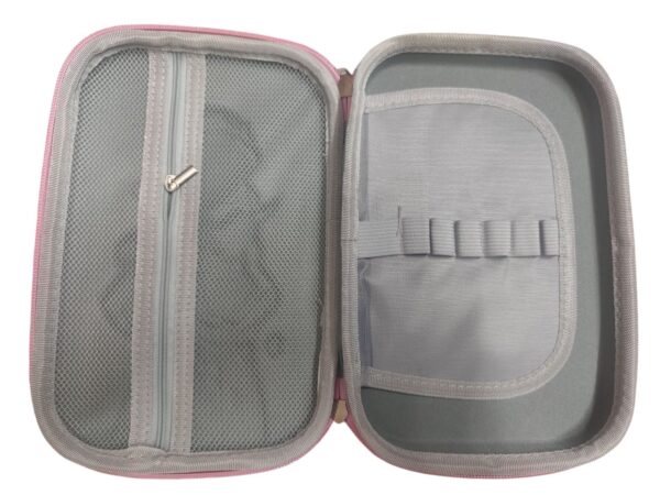 Princess Hard Shell Pencil Case, Pink Decorative Storage Box for Girls with Design